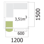 Chambre froide Mercatus - 140 x 170