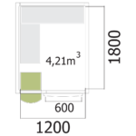 Chambre froide Mercatus - 140 x 200