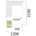 Chambre froide Mercatus - 140 x 230