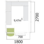 Chambre froide Mercatus - 200 x 290