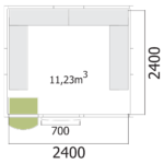 Chambre froide Mercatus - 260 x 260
