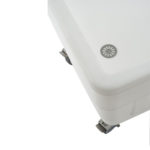 Bac blanc double-paroi sur roues inox 310 L Réf:G156921 – Image 3