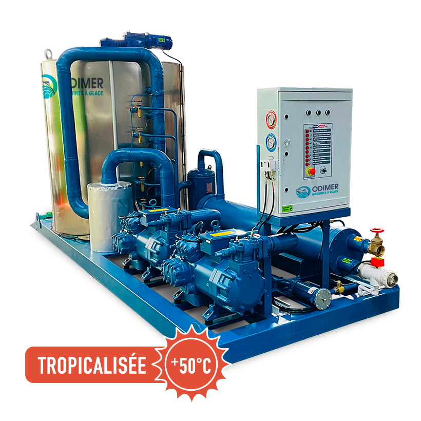 Machine à glace écaille – Tropicalisée – 20 tonnes/jour