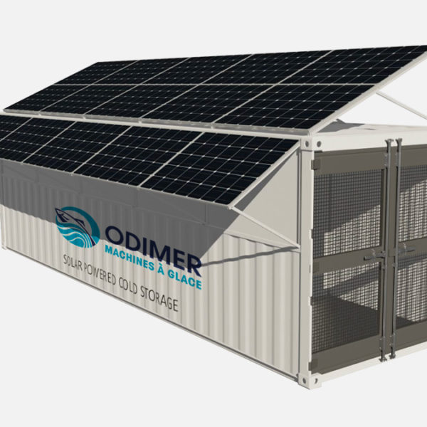 Chambre froide à énergie solaire et conteneurisée