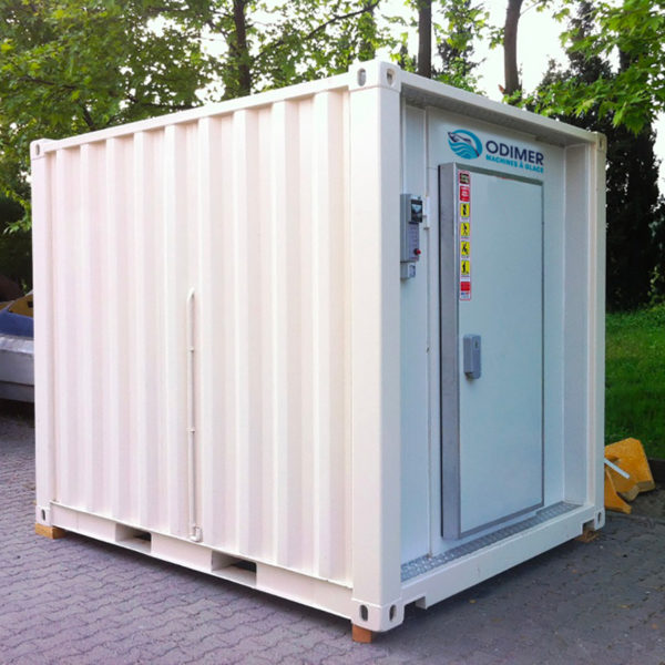 Chambre froide en conteneur transportable par camion