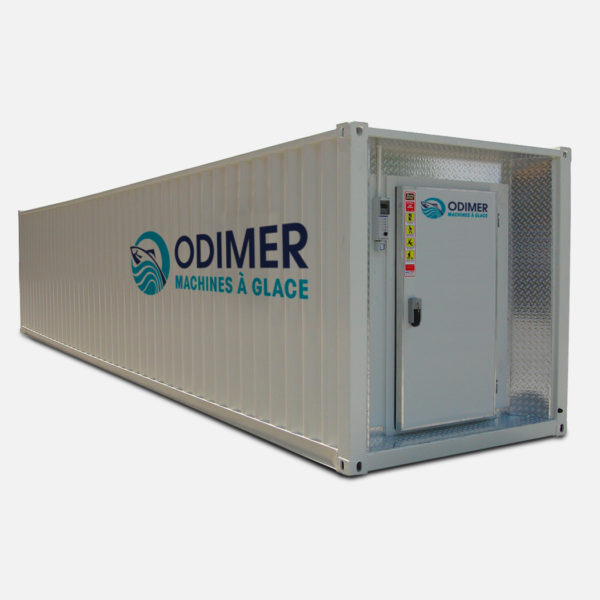Grande chambre froide conteneurisée transportable par camion