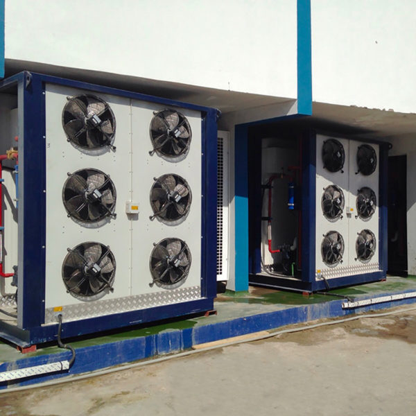 installation de plusieurs tunnels de congélation conteneurisés mobiles