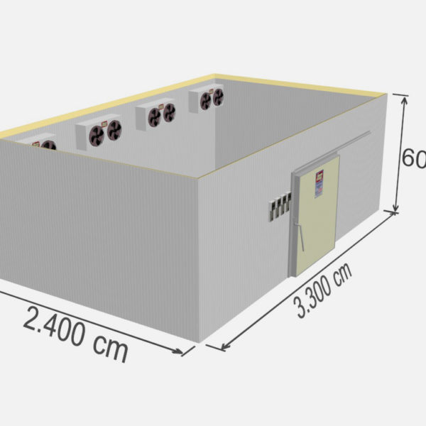chambre froide positive industrielle - capacité de stockage de 4752 m3