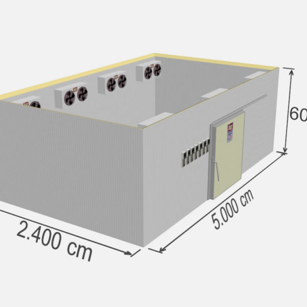 chambre froide positive industrielle - capacité de stockage de 7200 m3