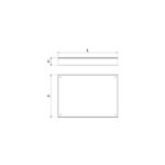 Dimensions bac inox P083420