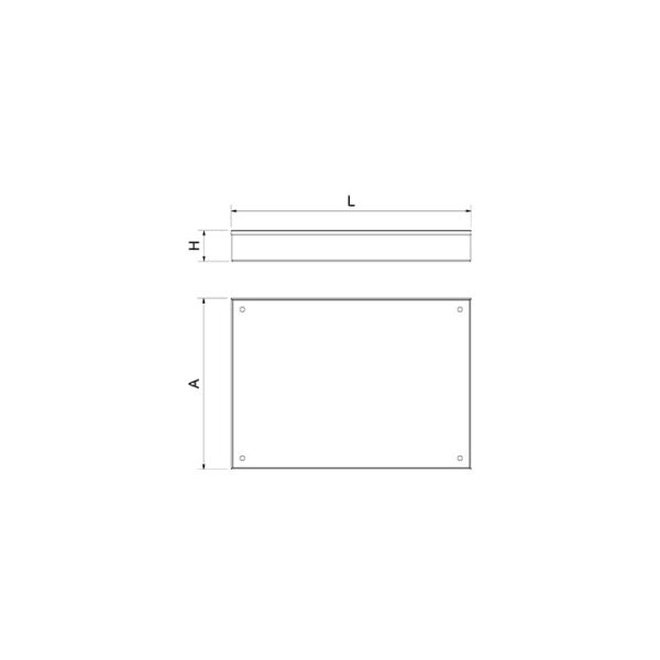 Dimensions bac inox P083420