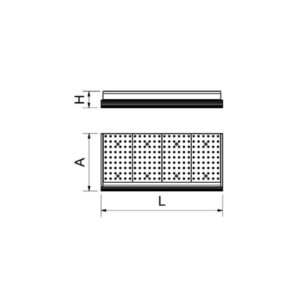 Dimensions étal P074441