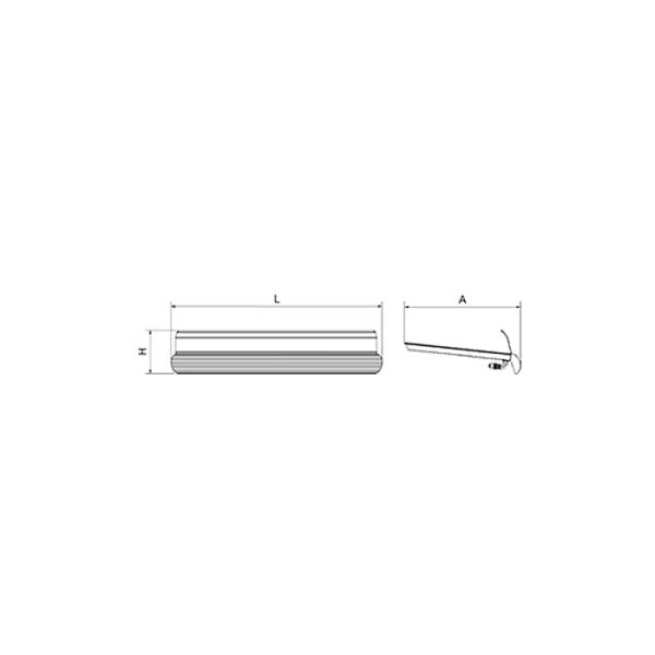 Dimensions jonction d'angle étal P074448