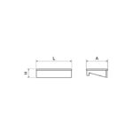 Dimensions plaque de découpe pour étal P074448