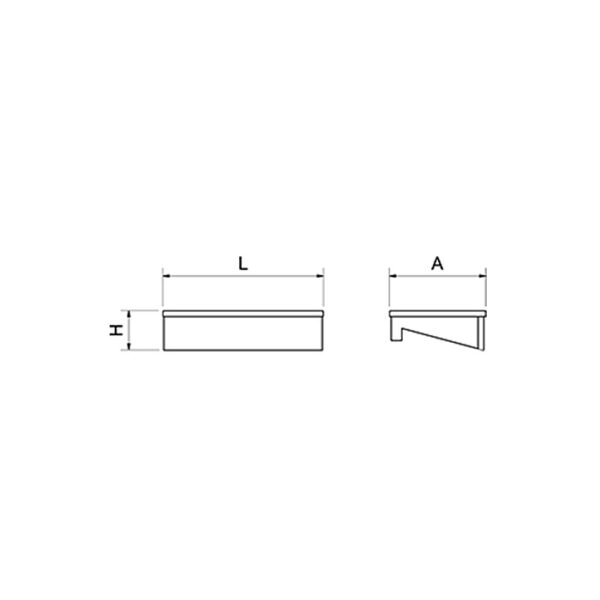 Dimensions plaque de découpe pour étal P074448