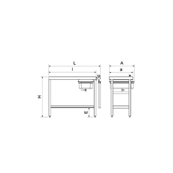 Dimensions table de cuisson P074802
