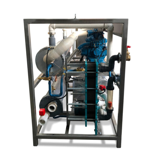 Vue côté unité de refroidissement d'eau de mer RSW 40S