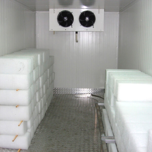 Stockage de blocs de glace