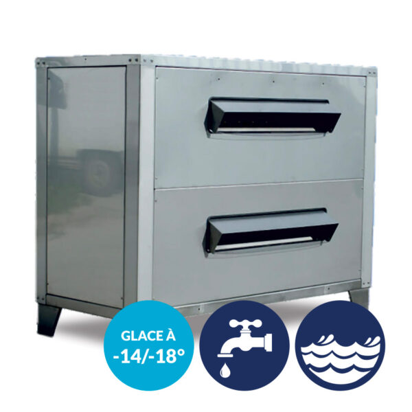 Machines à glace écailles sous-refroidie sans unité de condensation - Production élevée