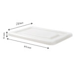 Dimensions couvercle bac grand volume