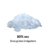 Glace gros grains irréguliers
