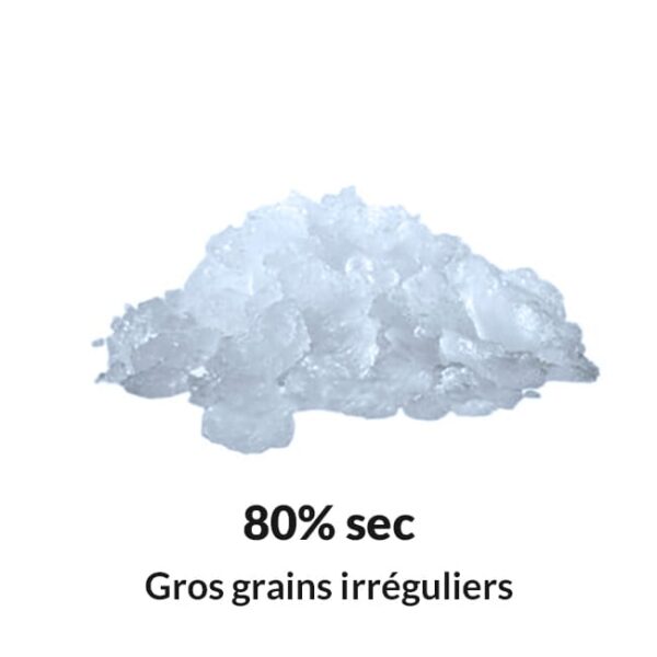 Glace gros grains irréguliers