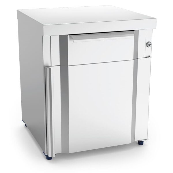Box modulaire inox avec tiroir et porte