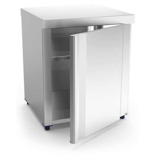 Box modulaire inox avec 1 porte battante