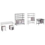 Configuration box modulaire inox avec tiroir et porte