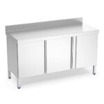 Table adossée avec portes battantes