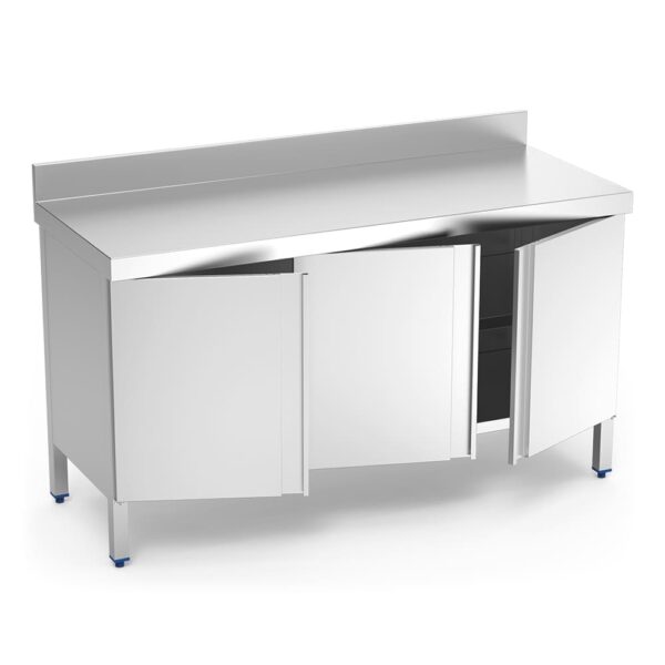 Table adossée avec portes battantes - plusieurs dimensions