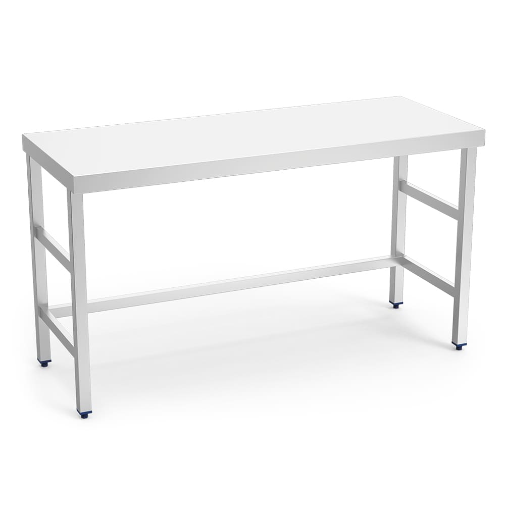 Table centrale en inox