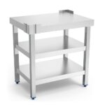 table inox hauteur spéciale pour trancheuse charcuterie