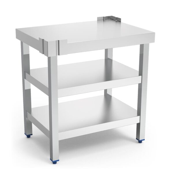 table inox hauteur spéciale pour trancheuse charcuterie