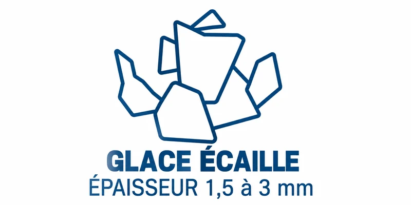 Glace écaille - Épaisseur de 1,5 à 3 mm
